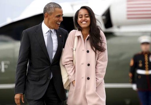 Obama e sua filha Malia