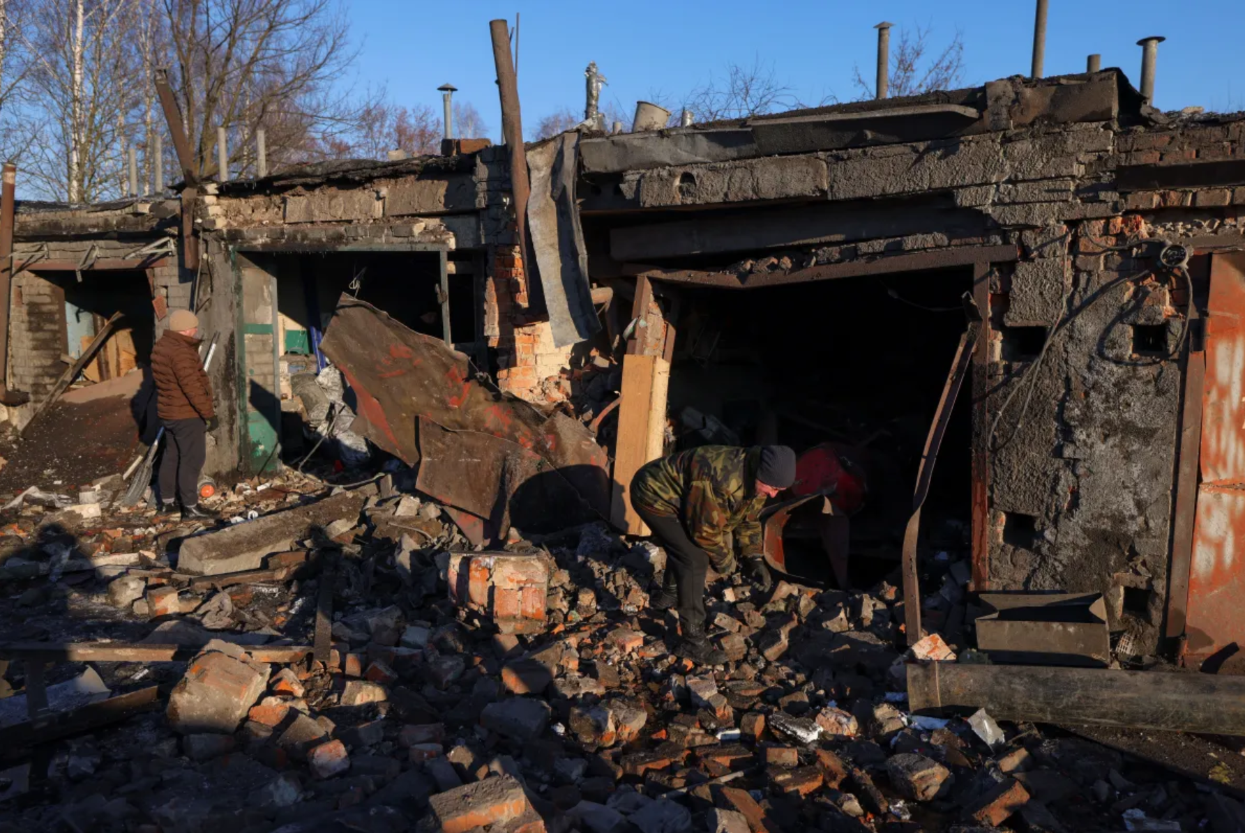 Ataque russo com mísseis em Chernihiv 5/1/2026 • REUTERS/Maksym Kishka